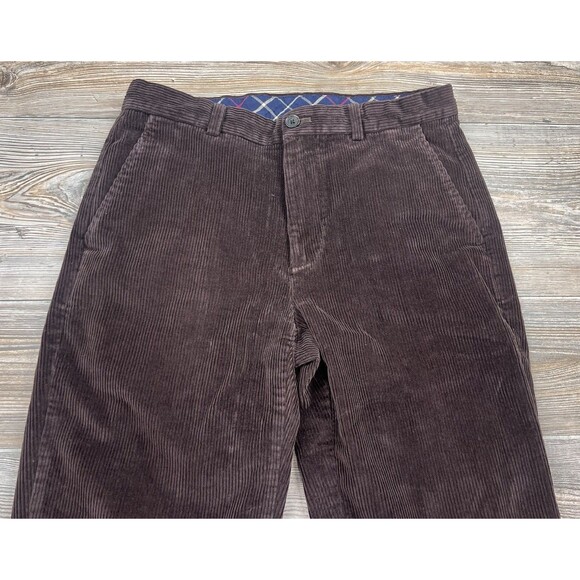 Brooks Brothers Clark Chino Pants Mens 32x30 FITS 32x29 Corduroy Straight Leg - Picture 2 of 14